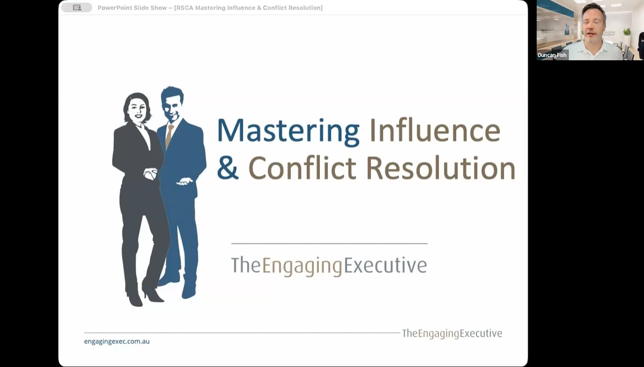 Mastering Influence & Conflict Resolution